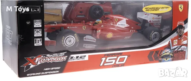 R/C Racing Ferrari F1 Car 1:12 Червен, снимка 3 - Коли, камиони, мотори, писти - 49702553