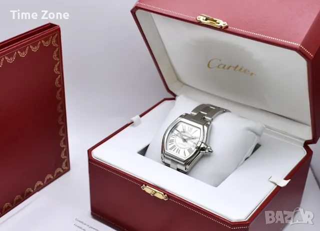 Cartier Roadster 37mm x 44mm Steel White Dial Мъжки / Унисекс, снимка 2 - Мъжки - 47992771