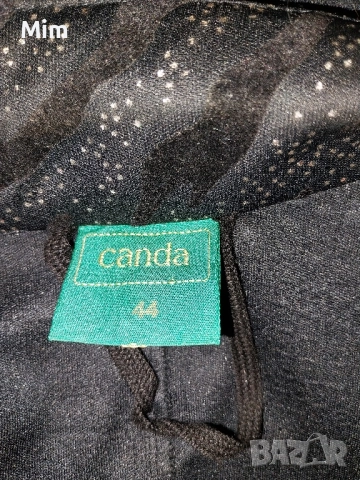 CANDA 44 /XL/ Черно сако / палто / от еко кожа змийски принт, снимка 3 - Палта, манта - 52056633