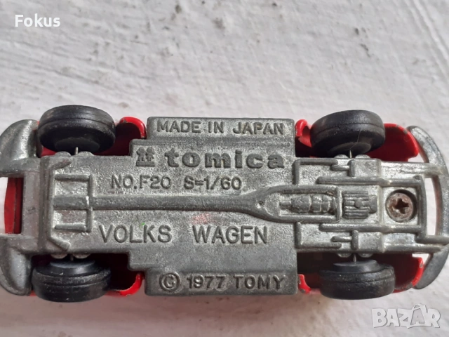 WOLKSWAGEN - РЯДКА КОЛЕКЦИОНЕРСКА ИГРАЧКА -TOMICA F20 S=1/60, снимка 5 - Антикварни и старинни предмети - 53517119