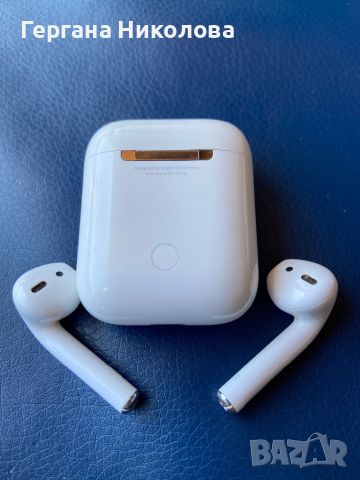 Apple AirPods 2 оригинални слушалки в  отлично състояние, снимка 1 - Слушалки, hands-free - 45638478