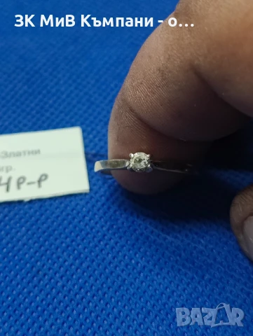 Златен дамски пръстен 1,74гр-14к, снимка 1