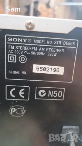 Sony Str-de598, снимка 12 - Ресийвъри, усилватели, смесителни пултове - 47384098