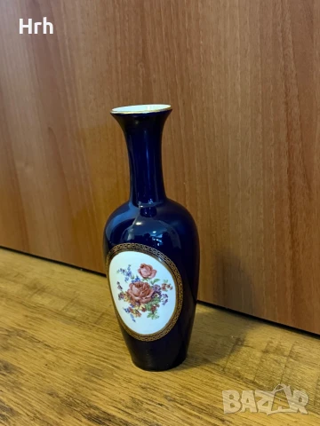 Страхотна антикварна Порцеланова ваза с маркировка внос от Германия, снимка 5 - Вази - 50850296