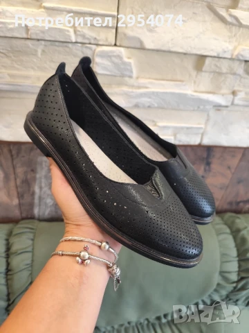 нови дамски барелинки на дупки 38номер 15лв, снимка 1