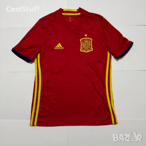 Adidas Испания Футболна Тениска 2015/16 Размер 13-14 Години