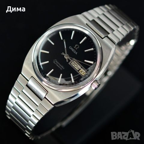 Omega Seamaster Automatic, Черен Циферблат, Ден и Дата, Кал.1020, снимка 3 - Мъжки - 46568898