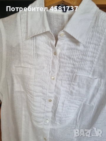 Дамска ленена риза/ рокля, размер М, снимка 9 - Туники - 51880185