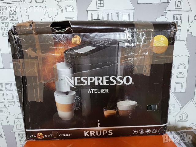 Кафемашина с капсули Неспресо Krups Nespresso Atelier с пенообразувател за мляко, снимка 14 - Кафемашини - 45837366
