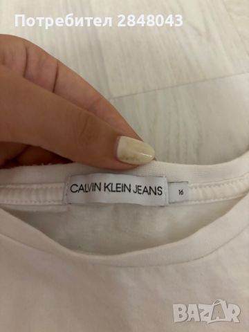 Оригинална тениска Calvin Klein, снимка 4 - Блузи с дълъг ръкав и пуловери - 45609173