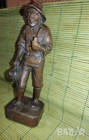 Винтидж, детайлна, немска дърворезба-статуетки, снимка 5 - Антикварни и старинни предмети - 53387886