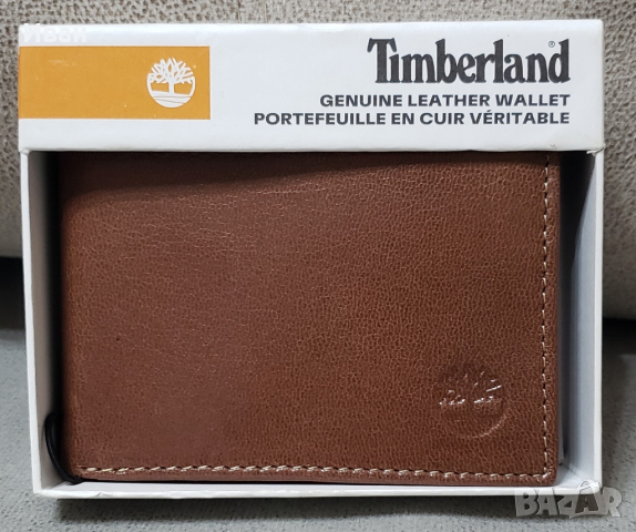 Нов, мъжки портфейл Timberland – естествена кожа, снимка 1 - Портфейли, портмонета - 45064592