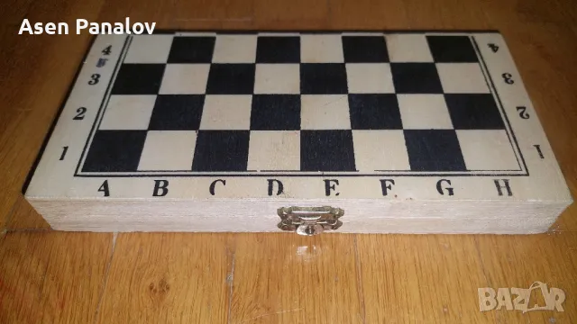 Дървен шах 20/20см, снимка 4 - Шах и табла - 49867999