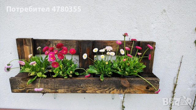 Дървени саксийници, снимка 2 - Саксии и кашпи - 54007129