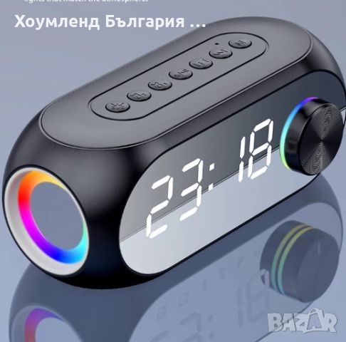 Безжична блутут колонка с радио и часовник, снимка 6 - Bluetooth тонколони - 46055226