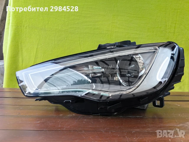 Оригинален ляв фар за Audi A3 Xenon, снимка 2 - Части - 50959357