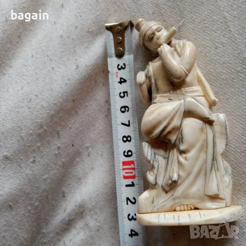 Статуетка от моржов зъб., снимка 2 - Статуетки - 53703644