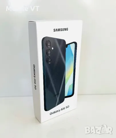 НОВ! Samsung Galaxy A16 5G 128GB Blue Black 2г.Гаранция!, снимка 1 - Samsung - 48778577