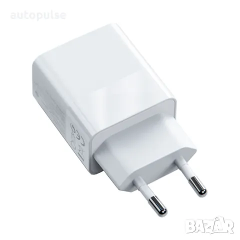 Зарядно устройство за контакт YESIDO 20W, 1xUSB-A, 1xUSB-C, 230V, снимка 3 - Оригинални зарядни - 46946976