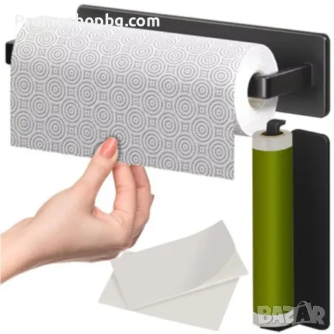 Поставка за кухненска хартия Ruhhy, черна