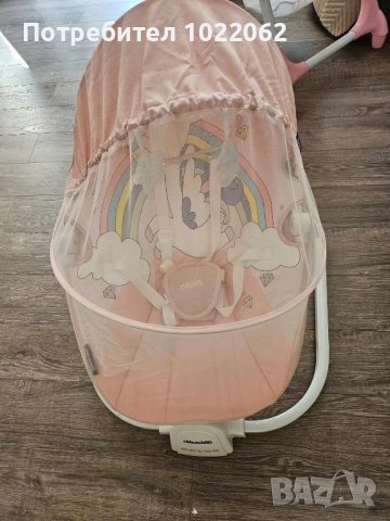 шезлонг електрическа музикална люлка чиполино, снимка 2 - Детски люлки - 51618486