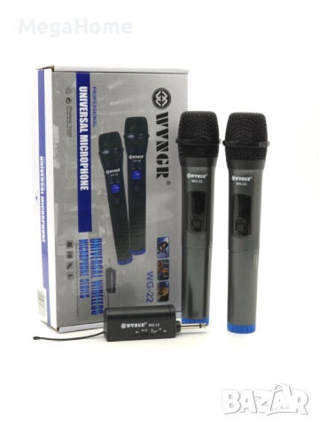 Комплект 2 бр. универсални динамични безжични микрофони WG-22, снимка 6 - Микрофони - 53147282