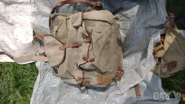 Брезентова раница, снимка 4 - Раници - 16635582