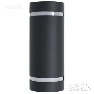 vidaXL Фасадни аплици, 2 бр, 35 W, черни, полукръгли(SKU:45649), снимка 3 - Други - 48518489