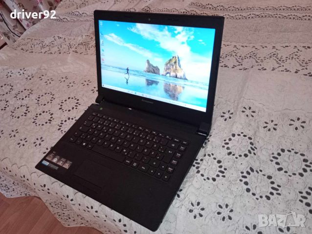 Lenovo B41 двуядрен 14 инча с 4 гб рам 120 ссд хард батерия 3 часа, снимка 1 - Лаптопи за дома - 45566026