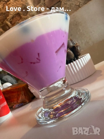 Подарък , свещ ръчна изработка ароматна и нежна , снимка 5 - Декорация за дома - 53614208