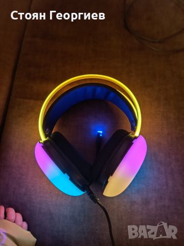 Чисто нови светещи гейминг слушалки BATTLETRON , снимка 3 - Слушалки и портативни колонки - 45715068