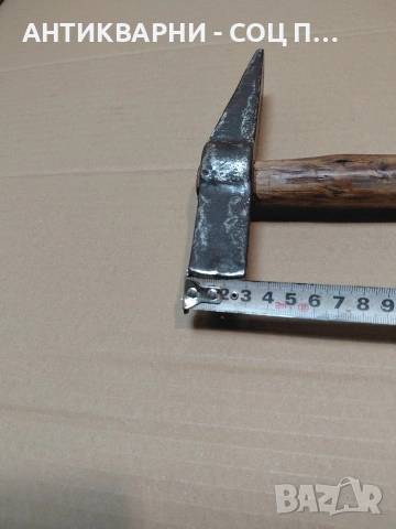 Соц Стар Каменоделски Чук С Дръжка От Дрян 0.950кг. НОМЕР 1650., снимка 14 - Антикварни и старинни предмети - 54237947