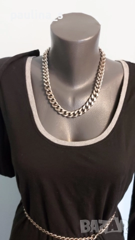 Пет различни броя / Колиета Parfois и унисекс ланец от медицинска стомана / Панцер, снимка 3 - Колиета, медальони, синджири - 52373370