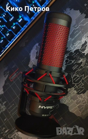 HyperX QuadCast USB кондензаторен микрофон – професионално аудио, снимка 3 - Друга електроника - 53233568