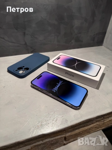 100%! КАТО  НОВ Iphone 14 Pro 256 GB Purple, снимка 11 - Apple iPhone - 53425782