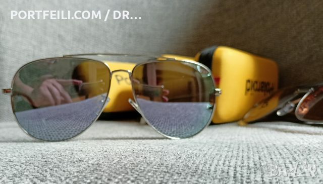 Нови Polaroid, поляризация, авиатор, огледални лещи и тъмна рамка д, снимка 9 - Слънчеви и диоптрични очила - 46166099