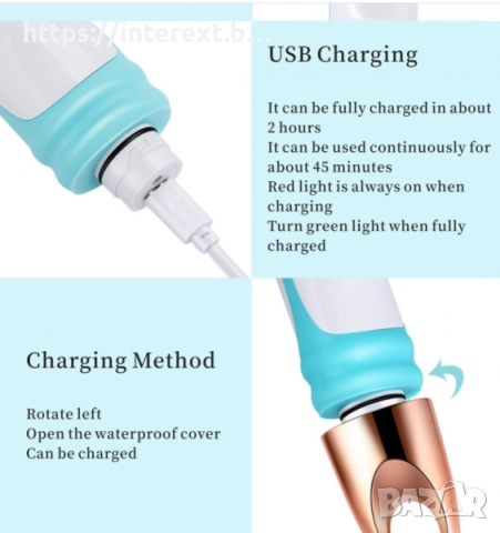  Мощно 4-в-1 устройство за почистване и масаж на тяло, снимка 4 - Други стоки за дома - 51976010