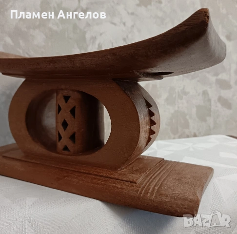 Автентично столче, табуретка Ашанте от Гана, снимка 4 - Антикварни и старинни предмети - 53613214