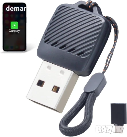 Безжичен CarPlay адаптер Aieloar за iPhone, безжичен Carplay адаптер с бърза връзка