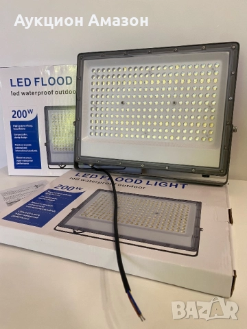 Външен LED прожектор 200W водоустойчив, снимка 5 - Прожектори - 52656851