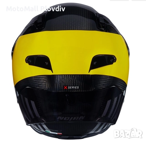 Каска Nolan X-804 RS Ultra Carbon Combo Gara 350 Black Gray Yellow - Гланц ECE 22.06, снимка 6 - Аксесоари и консумативи - 51889764