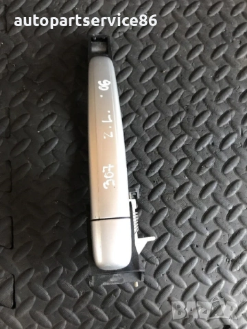 Дръжка за задна дясна RHD врата външна сребриста за Peugeot 307 (2002-2006) 9657619380