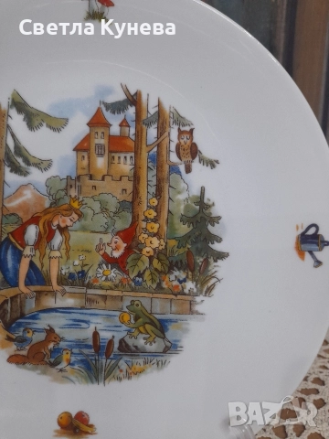 Чинийка с декор детски мотиви , снимка 3 - Чинии - 52969954