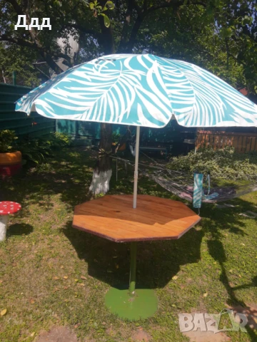Дървена маса за градина/тераса, снимка 4 - Градински мебели, декорация  - 50730075