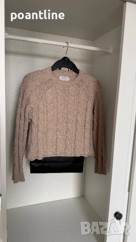 НОВ МОДЕЛ ZARA плетен къс пуловер 