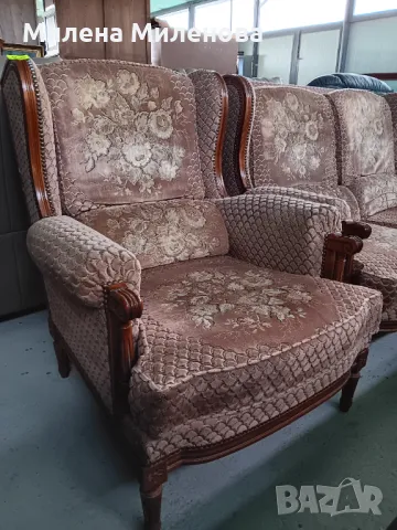 Холна гарнитура - диван двойка и две кресла , снимка 6 - Дивани и мека мебел - 50251097
