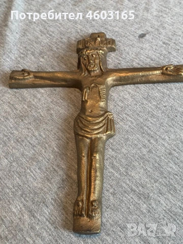 бронзов кръст , снимка 2 - Антикварни и старинни предмети - 52595260