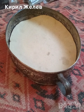 Античен поднос с дръжки декориран сребърен или посребрен 54307, снимка 18 - Антикварни и старинни предмети - 53601258