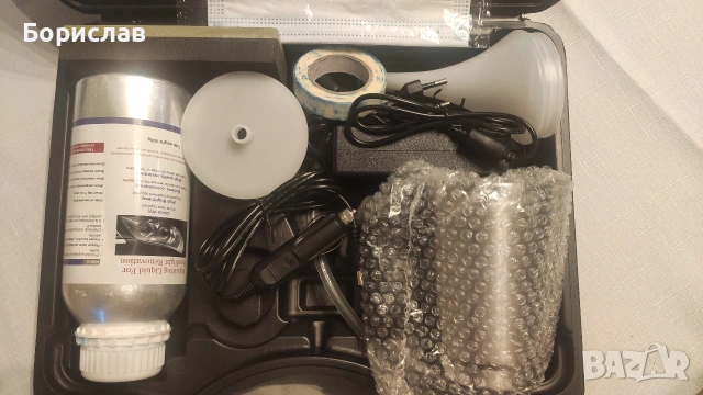 Продавам комплект за химическо полиране на фарове , снимка 4 - Полиране - 53826452