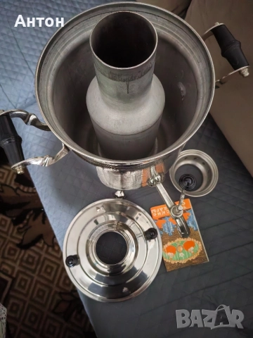 Руски Самовар на дърва и въглища.НОВ., снимка 4 - Антикварни и старинни предмети - 52436632